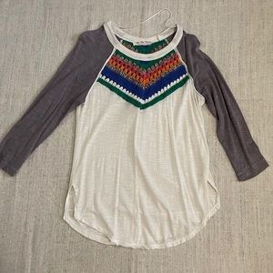 NWOT FREE PEOPLE Embroidered top